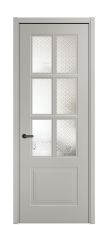 Дверь межкомнатная Паола 1 Цвет Серый Шелк Покрытие ЭМАЛИ Эмаль Наличник L 50 Цена 47901