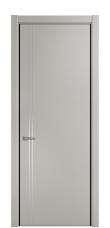 Дверь межкомнатная Слот 10-012 Цвет Серый Шелк Покрытие Эмаль  Наличник L 75 Цена 41525