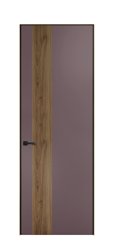 Дверь межкомнатная Дуэт 14 Цвет Лиловый Покрытие ЭМАЛИ Эмаль Наличник Скрытый короб золото Цена 56877