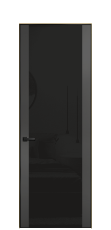 Дверь межкомнатная Ветро 21 Цвет Антрацит Покрытие ЭМАЛИ Эмаль Наличник Скрытый короб золото Цена 76505