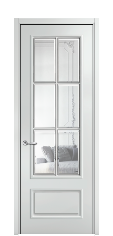 Дверь межкомнатная Амелия 8 DGO Цвет Облачный Покрытие ЭМАЛИ Эмаль Наличник L 50 Цена 76123