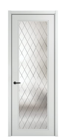 Дверь межкомнатная Страйп 1 Цвет Облачный Покрытие ЭМАЛИ Эмаль Наличник L 50 Цена 52544