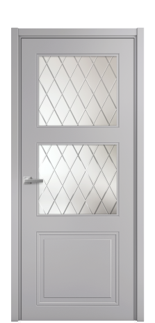 Дверь межкомнатная Страйп 3 Цвет Галечный Покрытие Эмаль  Наличник L 50 Цена 49368