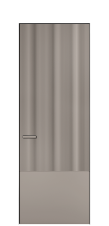 Дверь межкомнатная Бриз 3 Цвет Какао Покрытие ЭМАЛИ Эмаль Наличник Скрытый короб хром Цена 58450