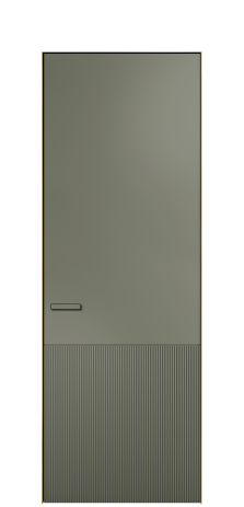 Дверь межкомнатная Бриз 4 Цвет Зеленый Покрытие ЭМАЛИ Эмаль Наличник Скрытый короб золото Цена 66217